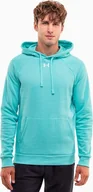 Bluzy męskie - Under Armour Bluza męska Under Armour Rival Fleece Hoodie miętowa 1379757 482 S - miniaturka - grafika 1