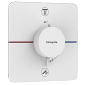 Baterie podtynkowe - HANSGROHE 15583700 ShowerSelect Comfort Q Bateria termostatyczna, podtynkowa do 2 odbiorników Biały Matowy - miniaturka - grafika 1