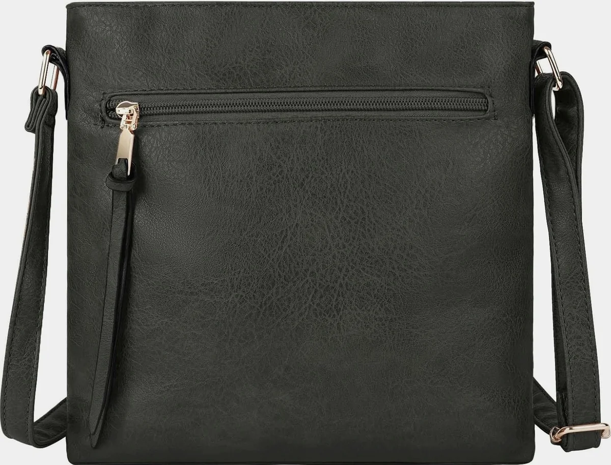 TOREBKA DAMSKA SKÓRZANA 27CM POJEMNA NA RAMIĘ ELEGANCKA REGULOWANA ZAMEK