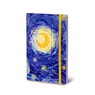 Notatnik z gumką 13x21cm/192 linia 80g STIFFLEX VAN GOGH /SXN-196M/ - Notesy i bloczki - miniaturka - grafika 1