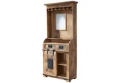 Szafki do salonu - Barek / Winiarka Railway #141 Drewniana Mango Loft Woskowane 75X35X170 Cm (1) B 6436 - miniaturka - grafika 1