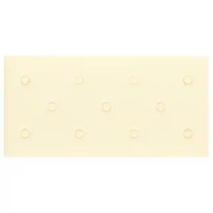 vidaXL Panele ścienne, 12 szt., kremowe, 60x30 cm, sztuczna skóra 343989 - Panele ścienne i boazeria - miniaturka - grafika 6