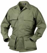 Odzież taktyczna i umundurowanie - Bluza Helikon BDU - PolyCotton Ripstop - Olive Green - S (BL-BDU-PR-02-B03) - miniaturka - grafika 1