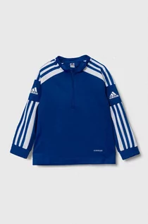 Bluzy dla chłopców - adidas Performance bluza dziecięca SQ21 TR TOP Y kolor niebieski wzorzysta - grafika 1