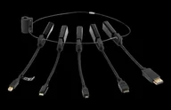 Adaptery i przejściówki - Adapter USB Deltaco Modulinis HDMI adapterių rinkinys DELTACO, USB- C, mDP, DP, Mini, Micro, juodas / HDMI-AR10 / 1902496 - miniaturka - grafika 1