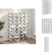 Szafki na buty - vidaXL Stojak na buty przezroczysty 93x36,5x140 cm PP - Stojaki i szafki na buty - miniaturka - grafika 1