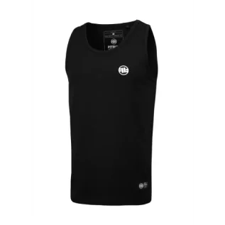 Koszulki sportowe męskie - Pit Bull Tank Top Slim Fit Small Logo Black - grafika 1