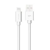 Kable USB - Silicon Power Kabel USB - Lightning LK15AL 1M PVC Mfi White SP1M0ASYLK15AL1W - miniaturka - grafika 1