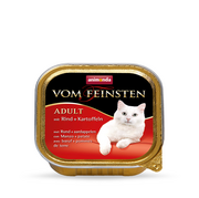 Suplementy i witaminy dla kotów - Animonda Vom Feinsten Adult Cat smak: z wołowina i ziemniakami 100g - miniaturka - grafika 1