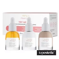 Zestawy kosmetyków damskich - Eeny meeny Eeny meeny Try Me Box ZESTAW Odżywcze serum rewitalizujące 10 ml + Normalizujące serum wygładzające 10 ml + Podwójne serum witaminowe 10 ml - miniaturka - grafika 1