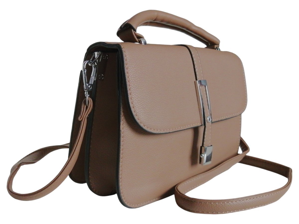 Brązowa Mała Listonoszka Damska Na Ramię, Modna Damska Torebka Z Klapą