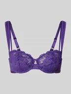 Biustonosze - Biustonosz typu balkonetka z obszyciem koronką - miniaturka - grafika 1