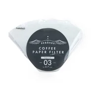 Akcesoria i części AGD - Filtry do HARIO Pegasus V60-03 100szt. - BIAŁE - miniaturka - grafika 1