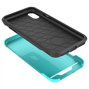 Zizo Star Diamond Hybrid Cover Etui iPhone X (Teal/Black) - Etui i futerały do telefonów - miniaturka - grafika 3