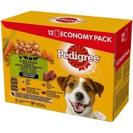 Mokra karma dla psów - Pedigree Wołowina kurczak i indyk 12x100g - miniaturka - grafika 1