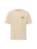 Koszulki męskie - Dickies Koszulka męska - Apison Mężczyźni Bawełna beżowy nadruk, S - miniaturka - grafika 1