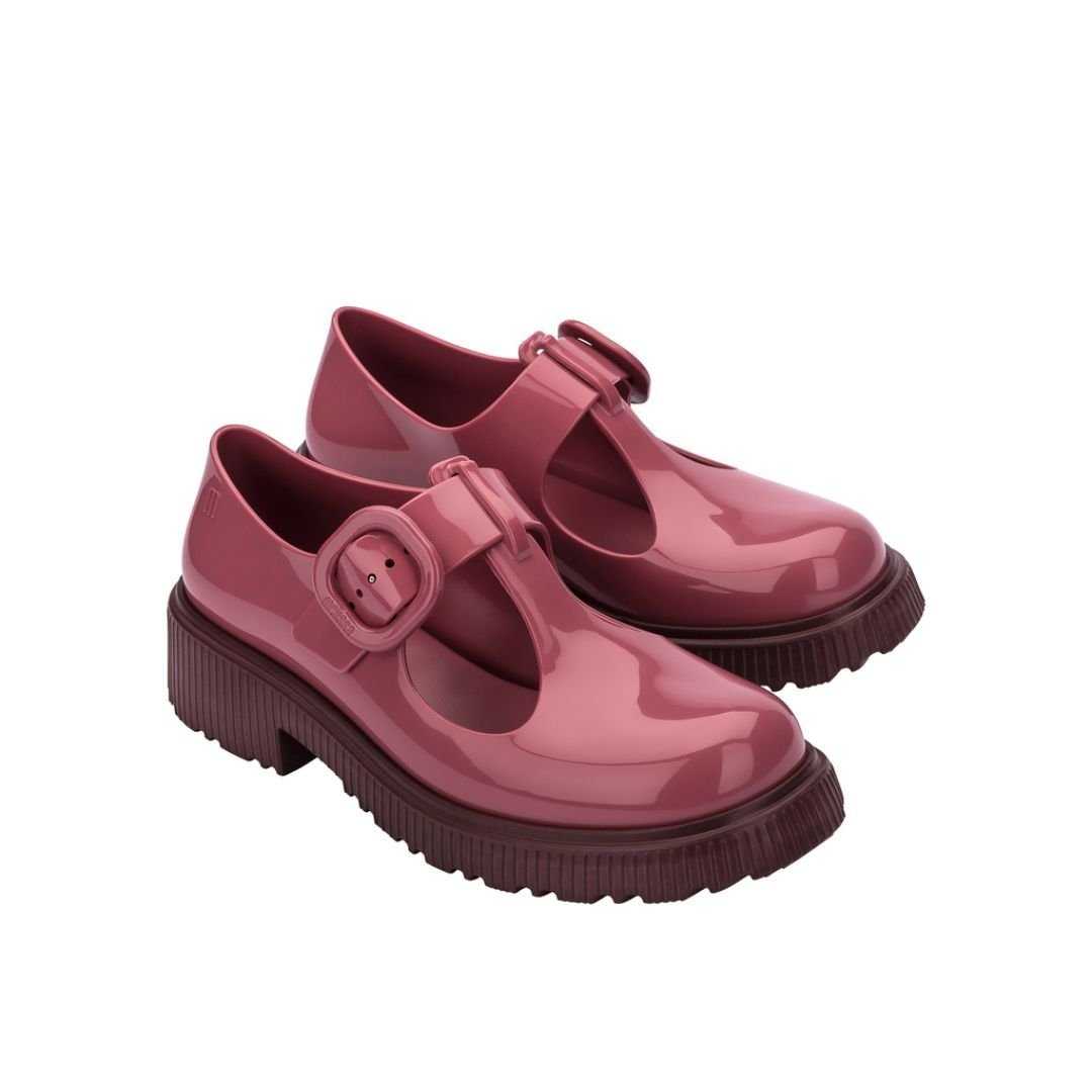 Melissa Jackie Ad Burgundy Półbuty Damskie Bordowe 38