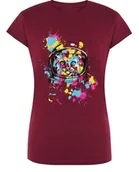 Koszulki i topy damskie - T-Shirt kolorowy nadruk Kot ASTRONAUTA r. XXL - miniaturka - grafika 1