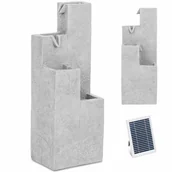 Fontanny ogrodowe - Fontanna kaskada ogrodowa solarna z oświetleniem LED 4 kolumny 3 W - miniaturka - grafika 1