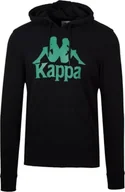 Bluzy męskie - Kappa Kappa Authentic Zimim 303NJF0-935 czarne S - miniaturka - grafika 1