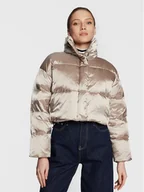 Kurtki damskie - Calvin Klein Kurtka puchowa Shine K20K205007 Beżowy Regular Fit - miniaturka - grafika 1