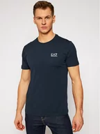 Koszulki męskie - Emporio Armani EA7 T-Shirt 8NPT51 PJM9Z 1578 Granatowy Regular Fit - miniaturka - grafika 1