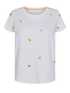 Koszulki i topy damskie - NÜMPH T-shirt "Nudove" w kolorze białym - miniaturka - grafika 1