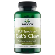 Suplementy naturalne - Swanson - Cat's Claw, Koci Pazur, 500mg, 100 kapsułek - miniaturka - grafika 1