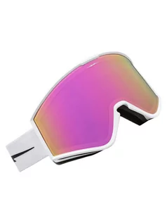 Okulary przeciwsłoneczne - Electric KLEVELAND MATTE WHIT PINK CHROME męskie okulary snowboardowe - grafika 1