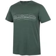 Koszulki sportowe męskie - Koszulka męska MOOA Merino Lyolite Waves 150 Short Rozmiar: XXL / Kolor: zielony - miniaturka - grafika 1