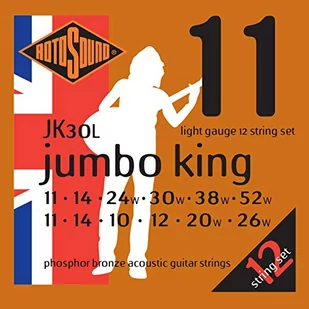 Rotosound JK30L struny do gitary akustycznej ROTO JK30L - Struny gitarowe  - miniaturka - grafika 1