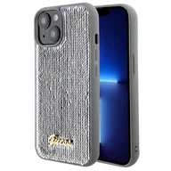 Etui i futerały do telefonów - Guess GUHCP15SPSFDGSS iPhone 15 6.1" srebrny/silver hardcase Sequin Script Metal - miniaturka - grafika 1