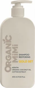 Organic Mimi Szampon regenerujący Gold Set 400ml - Szampony do włosów - miniaturka - grafika 1