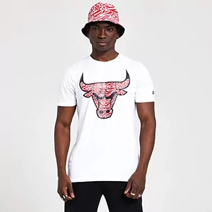 New Era Koszulka męska Nba Print Infill Tee Chibul z krótkim rękawem, biała, XS-S 12369779 - Koszulki męskie - miniaturka - grafika 1