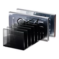 Koszyki łazienkowe - Organizer łazienkowy na kosmetyki z plastiku z recyklingu w kolorze matowej czerni Palette Station – iDesign - miniaturka - grafika 1