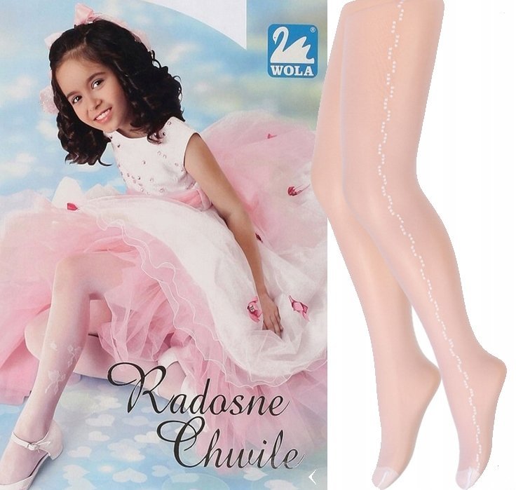 WOLA RADOSNE CHWILE RAJSTOPY W76 BIANCO 116/122