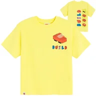 Koszulki dla chłopców - Cool Club, T-shirt chłopięcy, żółty, LEGO - miniaturka - grafika 1