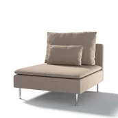 Pokrowce na meble - Dekoria pl pl Pokrowiec na moduł Söderhamn 1-osobowy beżowo-szary 93 x 99 x 83 cm Etna 1007-705-09 - miniaturka - grafika 1