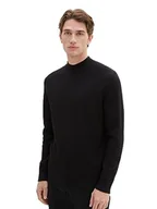 Swetry męskie - TOM TAILOR sweter męski, 2999 - Black, S - miniaturka - grafika 1
