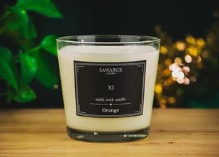 Świeca Zapachowa Sojowa No11 / Pomarańcza 800g/70h/Sawarge Candles - Świece - miniaturka - grafika 1