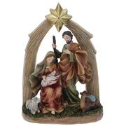 Ozdoby bożonarodzeniowe - Szopka bożonarodzeniowa Figurki świąteczne postacie Maryja z Józefem 21cm - miniaturka - grafika 1