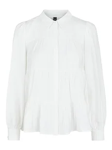 YAS Damska bluzka Yaspala Ls Shirt S. Noos, Star White, M - Bluzki damskie - miniaturka - grafika 1