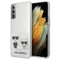 Etui i futerały do telefonów - Etui KARL LAGERFELD Transparent Karl & Choupette do Samsung Galaxy S21+ Przezroczysty - miniaturka - grafika 1