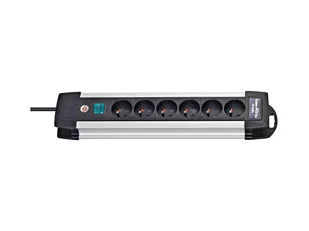 BRENNENSTUHL Premium-Alu-Line - 6 gniazd, 3m 1391004016 - Listwy zasilające - miniaturka - grafika 1