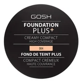 Podkłady do twarzy - Gosh Foundation Plus Creamy Compact Podkład w kompakcie 004 Natural 9g 34015-uniw - miniaturka - grafika 1