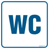 Systemy ekspozycyjne i znaki informacyjne - RA013 TOALETA 1, PN - PŁYTA PCV 1MM; (100X100MM) - miniaturka - grafika 1