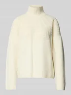 Swetry damskie - Golf o kroju relaxed fit z czystej wełny - miniaturka - grafika 1