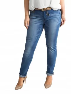 Spodnie męskie - SPODNIE DAMSKIE JEANSOWE JEANS JEANSY PLUS SIZE - grafika 1