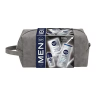 Balsamy po goleniu - Men Silver Control zestaw żel pod prysznic 250ml + balsam po goleniu 100ml + antyperspirant roll-on 50ml + kosmetyczka - miniaturka - grafika 1