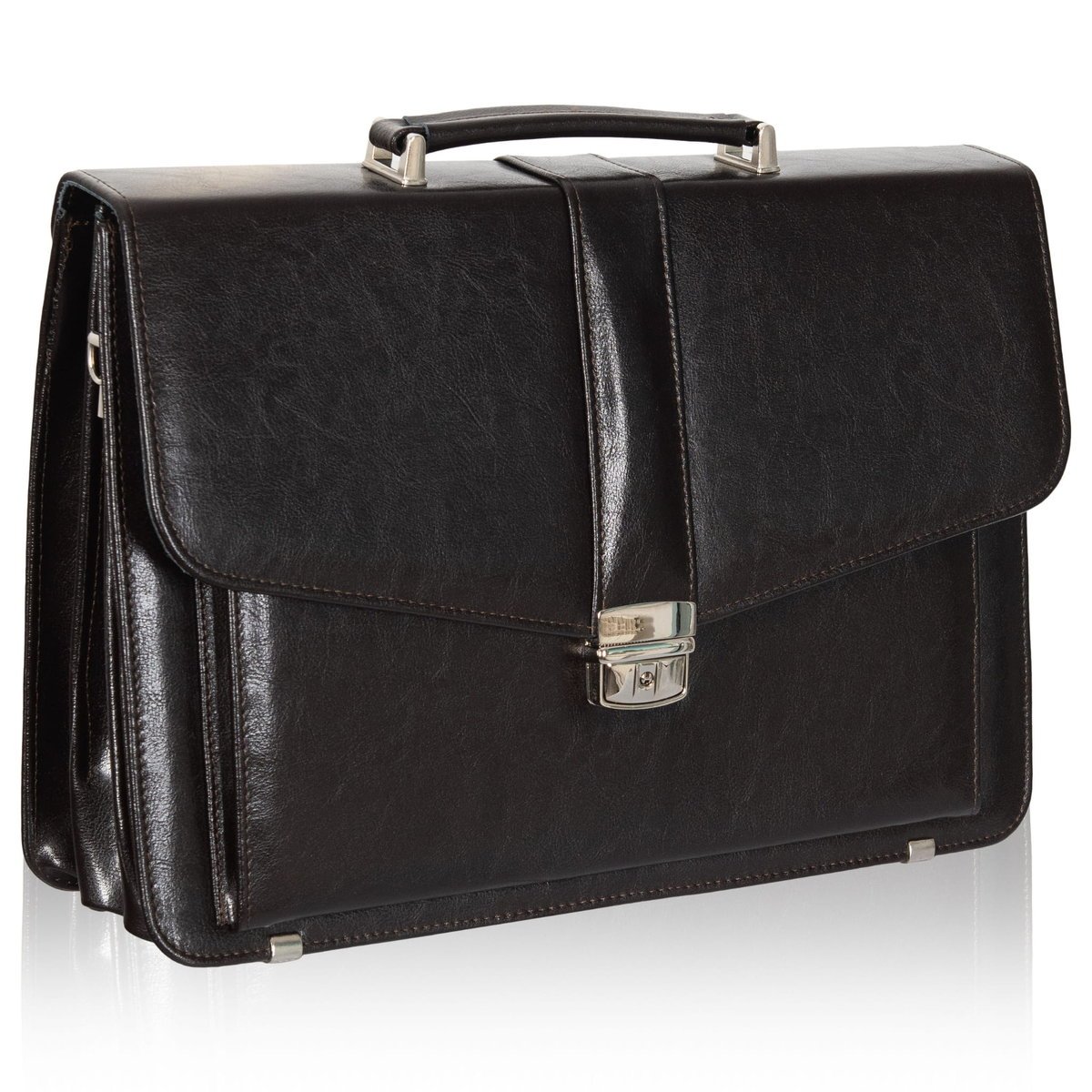 Teczka skórzana Tizano TS11 czekolada